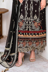 UAE -3 Piece Unstitched Embroidered Chiffon Suit with Embroidered Chiffon Dupatta FE-52081