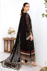 UAE -3 Piece Unstitched Embroidered Chiffon Suit with Embroidered Chiffon Dupatta FE-52081