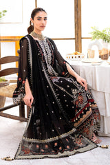 UAE -3 Piece Unstitched Embroidered Chiffon Suit with Embroidered Chiffon Dupatta FE-52081