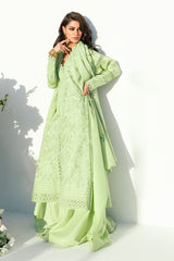 UAE -3 Piece Unstitched Embroidered Lawn Suit with Embroidered Denting Lawn Dupatta DN-52018