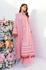 UAE -3 Piece Unstitched Embroidered Printed Denting Lawn Suit DN-52015