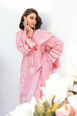 UAE -3 Piece Unstitched Embroidered Printed Denting Lawn Suit DN-52015