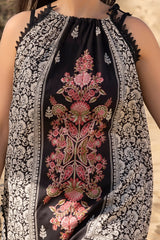 UAE -3 Piece Unstithed Printed Lawn Suit with Embroidered Denting Lawn Dupatta DN-52012