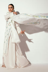 UAE -3 Piece Unstitched Embroidered Printed Denting Lawn Suit DN-52032