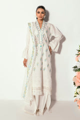 UAE -3 Piece Unstitched Embroidered Printed Denting Lawn Suit DN-52032