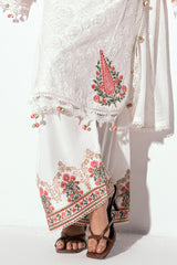 UAE -3 Piece Unstitched Embroidered Printed Denting Lawn Suit DN-52006