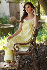 UAE -2 Piece Unstitched Embroidered Lawn Shirt with Dyed Trouser TL-52088