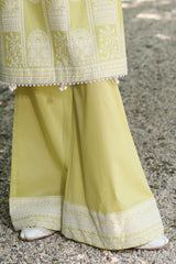 UAE -2 Piece Unstitched Embroidered Lawn Shirt with Dyed Trouser TL-52088