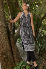UAE -2 Piece Unstitched Embroidered Lawn Shirt with Dyed Trouser TL-52090