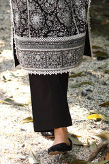UAE -2 Piece Unstitched Embroidered Lawn Shirt with Dyed Trouser TL-52090