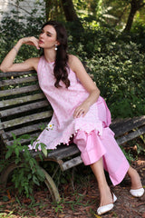 UAE -2 Piece Unstitched Embroidered Lawn Shirt with Dyed Trouser TL-52095