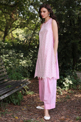 UAE -2 Piece Unstitched Embroidered Lawn Shirt with Dyed Trouser TL-52095