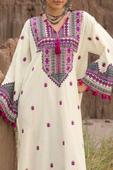 UAE-2 Piece Unstitched Embroidered Self Jacquard Suit