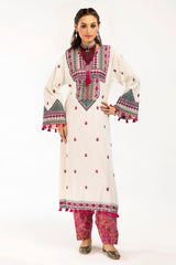 UAE-2 Piece Unstitched Embroidered Self Jacquard Suit