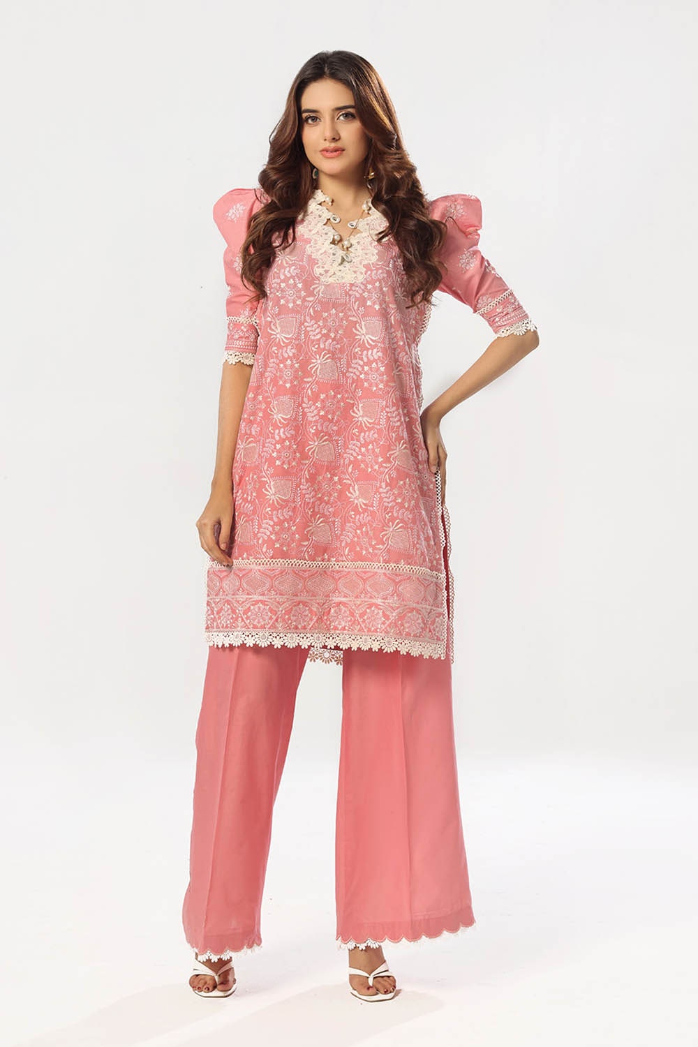 Pink Unstitched Embroidered Lawn Suit for Women | Gul Ahmed - uae.gulahmedshop.com Pink Unstitched Embroidered Lawn Suit for Women | Gul Ahmed - uae.gulahmedshop.com