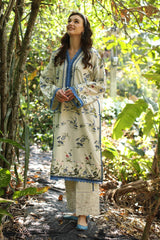 UAE -2 Piece Unstitched Embroidered Lawn Suit TL-52087