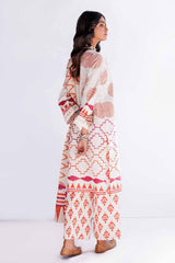 UAE -3PC Unstitched Jacquard Printed Suit with Denting Lawn Dupatta MJ-42043