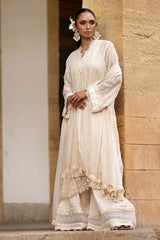 UAE -3 Piece Unstitched Embroidered Chiffon Suit with Embroidered Chiffon Dupatta FE-52074