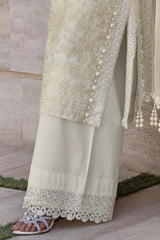UAE -3 Piece Unstitched Embroidered Lawn Suit with Embroidered Chiffon Dupatta FE-52122
