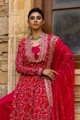 UAE -3 Piece Unstitched Embroidered Chiffon Suit with Embroidered Chiffon Dupatta FE-52131