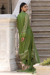UAE -3 Piece Unstitched Embroidered Chiffon Suit with Embroidered Chiffon Dupatta FE-52134