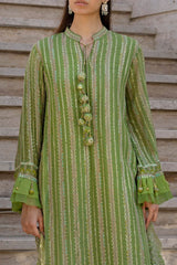 UAE -3 Piece Unstitched Embroidered Chiffon Suit with Embroidered Chiffon Dupatta FE-52134