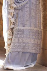 UAE -3 Piece Unstitched Embroidered Chiffon Suit with Embroidered Chiffon Dupatta FE-52149