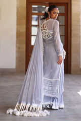 UAE -3 Piece Unstitched Embroidered Chiffon Suit with Embroidered Chiffon Dupatta FE-52149