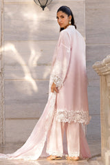 UAE -3 Piece Unstitched Embroidered Lawn Suit with Embroidered Chiffon Dupatta FE-52152