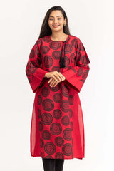 UAE -1Pc Dyed Cambric Screen Printed Kurti GLS-23-109