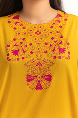 UAE -1Pc Dyed Cambric Screen Printed Kurti GLS-23-110