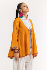 UAE -Dyed Cotton Stripes Embroidered Kurti  GLS-23-231