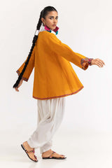 UAE -Dyed Cotton Stripes Embroidered Kurti  GLS-23-231