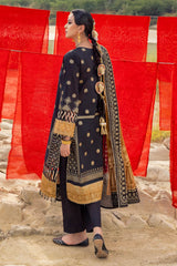 UAE -3 Piece Unstitched Gold Printed Lawn Suit CL-52120-A