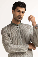 UAE -Green Embroidered Kurta KR-EMB24-035