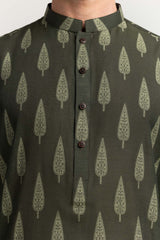 UAE -Green Styling Kurta KR-STY24-052