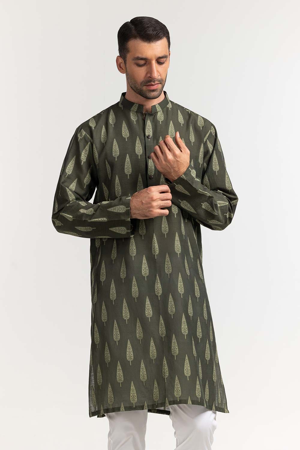 UAE -Green Styling Kurta KR-STY24-052