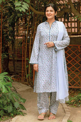 UAE -1PC Lawn Unstitched Printed Fabric SL-32029