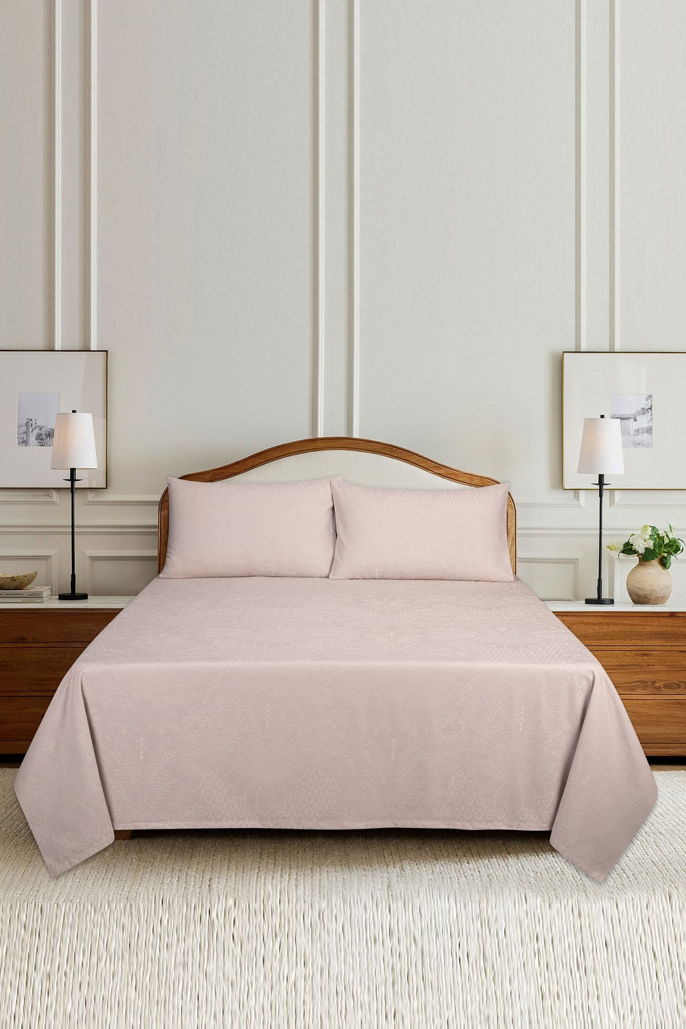 UAE-Hush Violet Jacquard Throw