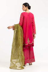 UAE -Luxury Pret Dyed Rawsilk Embroidered Suit ILP-22-170 3PC