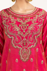 UAE -Luxury Pret Dyed Rawsilk Embroidered Suit ILP-22-170 3PC