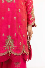 UAE -Luxury Pret Dyed Rawsilk Embroidered Suit ILP-22-170 3PC