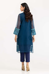 UAE -2 PC Luxury Pret Orgaza Embroidered Shirt with Trouser ILP-22-221