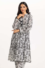 UAE -2 PC Digital Printed Cambric Shirt With Shalwar IPS-23-56