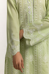 UAE-Cambric Embroidered Shirt And Trouser IPST-44350