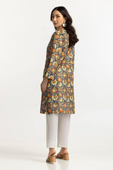 UAE -Lawn Gold Printed Shirt IUSTK-283