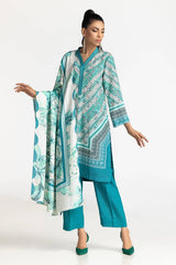 UAE-3 Piece Karandi Printed Suit IUSTKSD-365