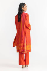 UAE -3 Piece Dhanak Printed Suit IUSTKSD-434