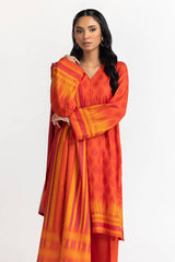 UAE -3 Piece Dhanak Printed Suit IUSTKSD-434