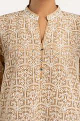 UAE-3PC Organza Embroidered Suit IUSTKSD-809